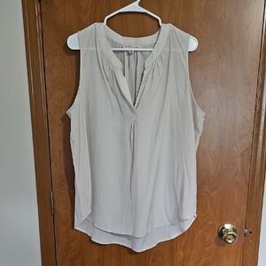 Philosophy Cream Sleeveless Relaxed Blouse